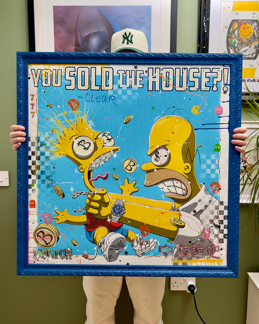 "BULL-RUN BART" XL - Hand Embellished 1 of 1