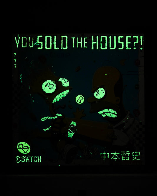 "BULL-RUN BART" XL - Hand Embellished 1 of 1